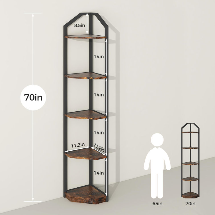 Asha on sale etagere bookcase